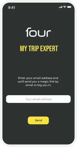 My Trip Expert login page